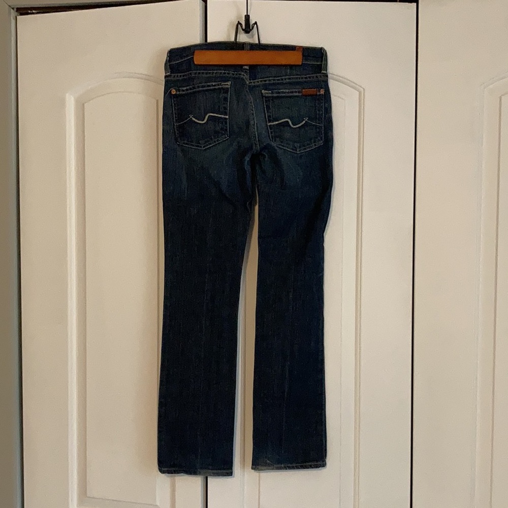 7 For All Mankind Dark Wash Straight Leg Jeans